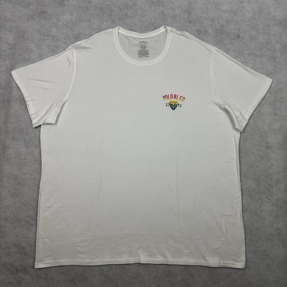 Polo Ralph Lauren Sleep Shirt Men’s 3X White Short Sleeve Pajama Top NWT - Picture 1 of 8
